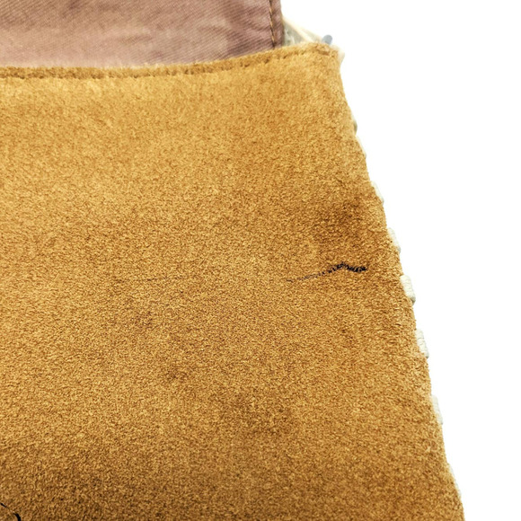 Urban Outfitters Mini Nubuck Leather Tan Crossbody Boho Whipstitch Western - Picture 7 of 11